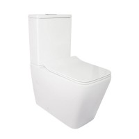 Унитаз-компакт Qtap Crow безободковый с сиденьем Soft-close QT05222170W SD00036221