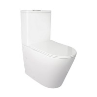 Унитаз-компакт Qtap Stork безободковый с сиденьем Soft-close QT15222178W SD00036225