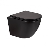 Унитаз подвесной Qtap Robin безободковый с сиденьем Soft-close QT1333046ERMB SD00042543