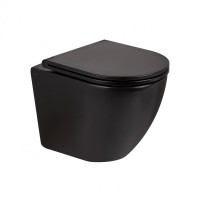 Унитаз подвесной Qtap Robin безободковый с сиденьем Soft-close QT13332141ERMB SD00042541