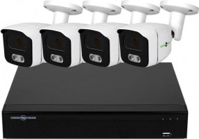 Комплект видеонаблюдения Green Vision GV-K-E34/04 5MP